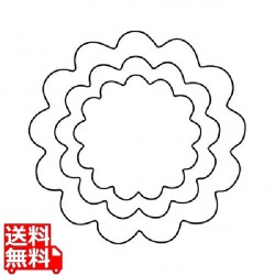 厚口野菜抜 3PC 菊の花 写真1