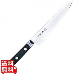 藤次郎 FU-802藤寅作割込口金付ペティーナイフ 15cm | ペティナイフ 包丁 小型 ナイフ 藤寅 ステンレス サビにくい 黒 ブラック刃渡り 15mm 写真1