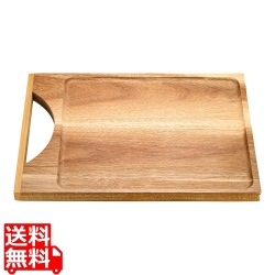 アカシア プレート手付き L 写真1