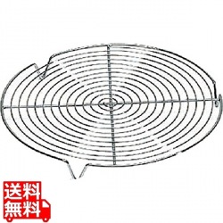 マトファ 丸網 足付(クロームメッキ)312502 直径240mm 写真1