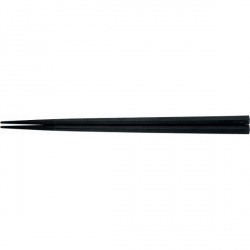 PBT五角箸(10膳入)黒22.5cm 90030600 写真1