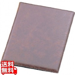 レザータッチメニューブック LB-401 大 ブラウン 写真1