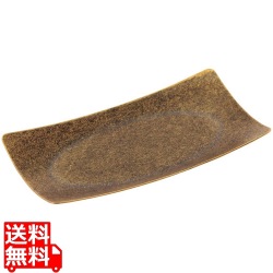 レトロ 18-8 角型トレー ゴールド 写真1