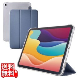 iPad(A16) フラップケース 薄型軽量 背面クリア 2アングル 写真1