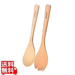ナチュレ 木製 サーバースプーン&フォーク OBN-106 写真1