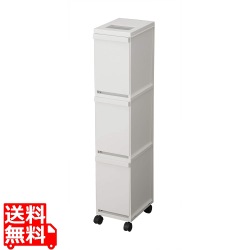 新輝合成 ユニード 多段スリムペール3段 30L(10L×3) ホワイト 写真1