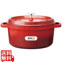 ジョイア ラウンドキャセロール 24cm レッド XC-24RE 写真1