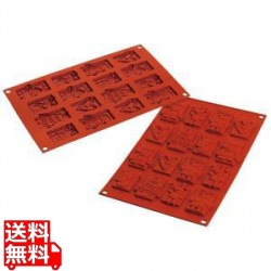 シリコマート シリコンフレックス クリスマスチョコタグ(16ヶ取)SF146 写真1