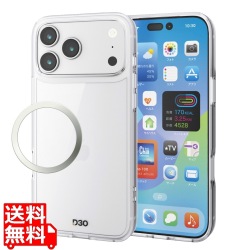 ハイブリッドケース D3O オールクリア メタルステッカー付 写真1