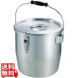 アルミ テーパー付 パッキン寸胴鍋 21cm 業務用 写真1