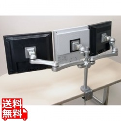 液晶モニタ3画面用水平多関節アーム(VESA75、100) 写真1