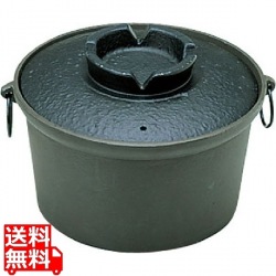 アルミ合金1人用 共蓋しゃぶ鍋 外径18cm 写真1