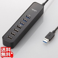 マグネット付きUSB3.0ポート搭載7ポートUSBハブ 写真1