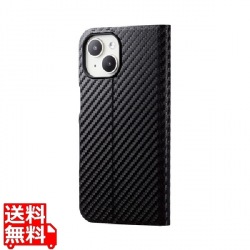 iPhone 15 ソフトレザーケース 薄型 手帳型 磁石付 写真1