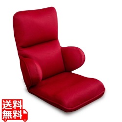 hapit(ハピット)ハグする座椅子 ライト ボルドーレッド RMJD-51S-RE 写真1