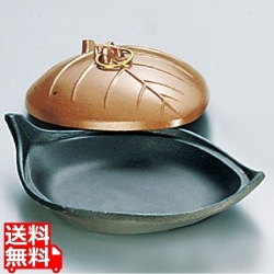 SAアルミ陶板鍋 木の葉(テフロン加工) 写真1