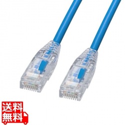 カテゴリ6LANケーブル(スリム、やわらか、ツメ折れ防止コネクタ) 写真1