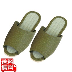 スリッパ VX絣合繊タタミ SP1551 グリーン 写真1