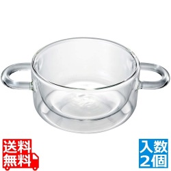 ダブルウォールフード&デザイン(2ヶ入)ラウンドポット11638/01 写真1