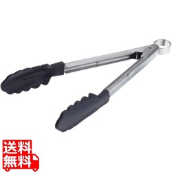 クイジプロ シリコン万能トング ブラック9.5インチ74-708602 写真1