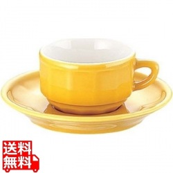 フローラ モカカップ&ソーサー(6客入) PTFL M FL イエロー 写真1