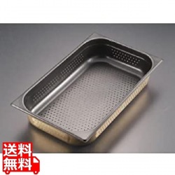 プロシェフ 18-8 ノンスティック穴明GNパン 2/3 65mm 写真1