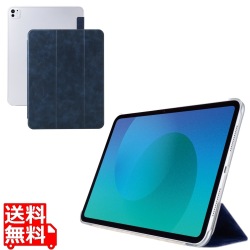 13インチiPad Pro(M4) フラップケース 薄型軽量 背面クリア 2アングル 写真1