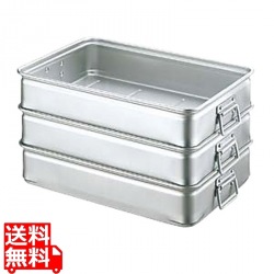 アルマイト 手付 キングボックス(番重) 小 80mm 業務用 写真1