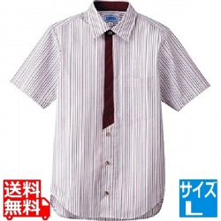 男女兼用半袖シャツ L BT-3123 エンジ 写真1