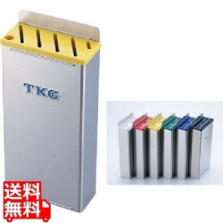 TKG18-8プラ板付カラーナイフラック 小 Aタイプ 黄 写真1