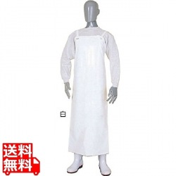 ネオフレッシュ前掛100M(丈110×幅90cm)白 写真1