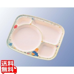 メラミン子供食器 スイートラビット プレート 大 D43SR 写真1