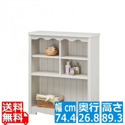 フリーラック 白 | おしゃれ ホワイト 収納棚 本棚 ラック シェルフ カラーボックス 飾り棚 巾避け 木製 北欧 モダン 壁面収納 写真1