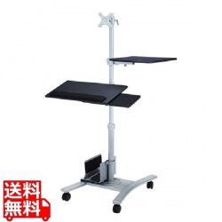 キーボード台、CPUスタンド付き液晶モニタスタンド 写真1