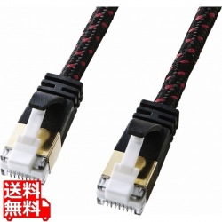つめ折れ防止カテゴリ7細径メッシュLANケーブル 写真1