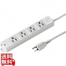 工事物件雷ガードタップ(3P・マグネット付・4個口・3m) 写真1