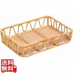 籐 芯盛かご 角長深 16-772 業務用 写真1