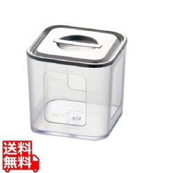 ポリカーボネイト 深型角キッチンポット 21cm 業務用 写真1