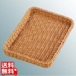 ザリーン社 PP製 フラットバスケット L ベージュ 557041 写真1