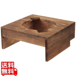 アルミ 電磁釜用2升釜用 焼杉ハカマ 33148 写真1