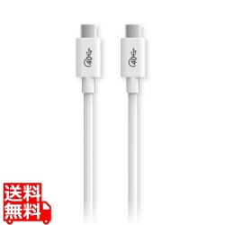 USB4ケーブル タイプC Type-C-TypeC 認証品 0.8m 認証品 40Gbps 充電 データ転送 高速 USB PD 対応 RoHS指令準拠 ( 10物質 ) ホワイト 写真1