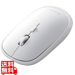 マウス/Bluetooth/4ボタン/薄型/充電式/3台接続可能/ホワイト 写真1