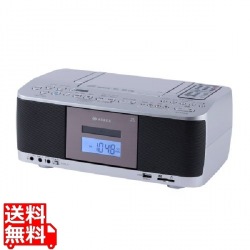 SD/USB/CDラジオカセットレコーダー シルバー 写真1