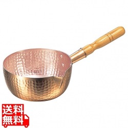 銅 打出 片口雪平鍋(内面錫引無)21cm 写真1