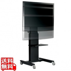 モニタースタンド キャスター 電動昇降装置付ディスプレイスタンド MH-2655【法人専用商品】| 26?55インチ 50kg 高さ調整 VESA対応 棚板 キャスター付 SDS 写真1