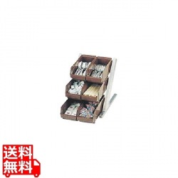 DXオーガナイザー 3段2列 ブラウン 写真1