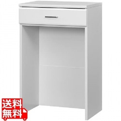 ゴミ箱上ラック 白井産業 レンジ台 キッチン収納 小物収納 作業台 コンパクト シンプル ホワイト 白 幅58.6 高さ90.9 奥行41.8cm BRM-9060H WH ベアルモ 写真1