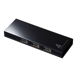 磁石付きスリム4ポートUSB2.0ハブ 写真1
