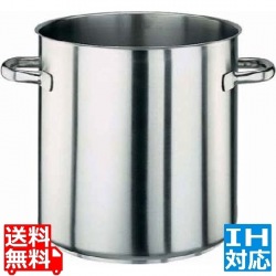 パデルノ 18-10寸胴鍋 (蓋無) 1001-18 ※ IH対応 IH (100V/200V)とガス火対応 写真1