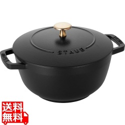 ストウブ Wa-NABE(ワナベ) ブラック 20cm 写真1
